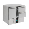 Positieve Koelwerkbank met 1 Deur en 2 Laden - 257 L - CombiSteel