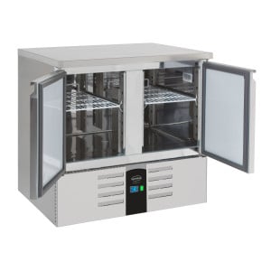 Positive Refrigerated Table with 2 Doors - 257 L