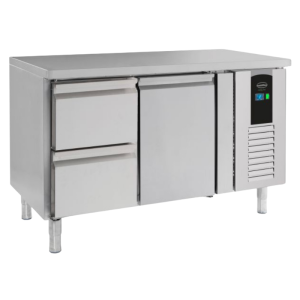 Positive Kühltisch mit 1 Tür und 2 Schubladen Energy Line - 190 L