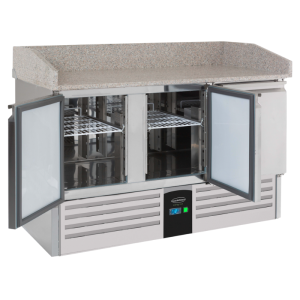 Pizza Preparation Table with 3 Doors Energy Line - 400 L