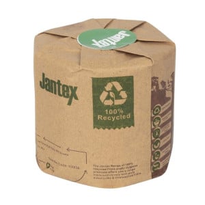 Recyceltes Toilettenpapier 3-lagig 260 Blätter - Packung mit 36 - Jantex