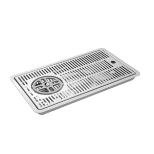 Glasreiniger met Ingebouwde Afdruipbak - L 400 mm - FourniResto