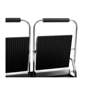 Grill Panini Dubbel - Geribbelde Platen - Dynasteel