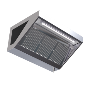 Snackhaube 700 mit LED und ohne Motor von Dynasteel - Länge 2000
