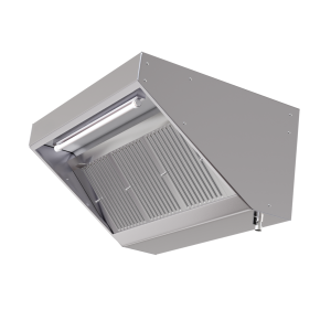 Snackhaube 700 mit LED und ohne Motor von Dynasteel - Länge 2000