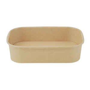 Rectangular Recyclable Food Trays 600 ml - Pack of 300 - Fiesta Green