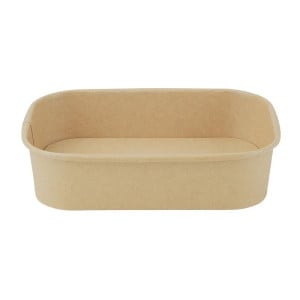 Rechthoekige Recycleerbare Voedselbakjes 750 ml - Set van 300 - Fiesta Green
