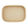 Rectangular Recyclable Food Trays 1L - Pack of 300 - Fiesta Green