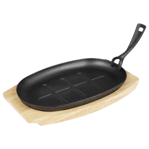 Brett für ovalen Gusseisenteller - 335x205 mm