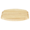 Plank voor Ovale Gietijzeren Schotel - 260x165 mm