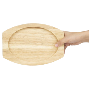 Plank voor Ovale Gietijzeren Schotel - 260x165 mm