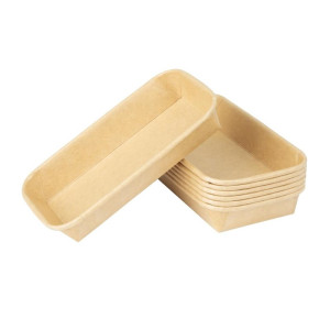 Recycelbare Sushi-Schalen 220 x 90 mm - Packung mit 300 - Fiesta Green