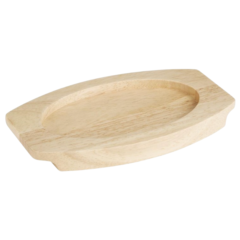 Plank voor Ovale Gietijzeren Schotel - 210x120 mm