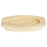 Plank voor Ovale Gietijzeren Schotel - 210x120 mm