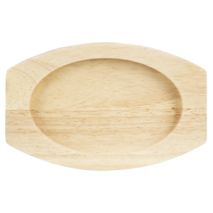 Plank voor Ovale Gietijzeren Schotel - 210x120 mm