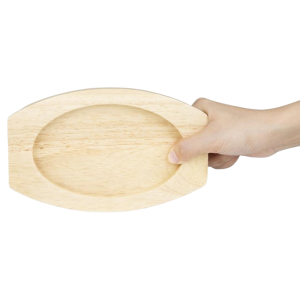 Plank voor Ovale Gietijzeren Schotel - 210x120 mm