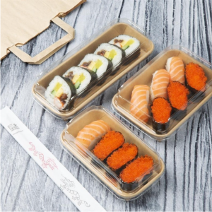 Couvercles pour Barquettes à Sushi PET No. 11 - Lot de 300