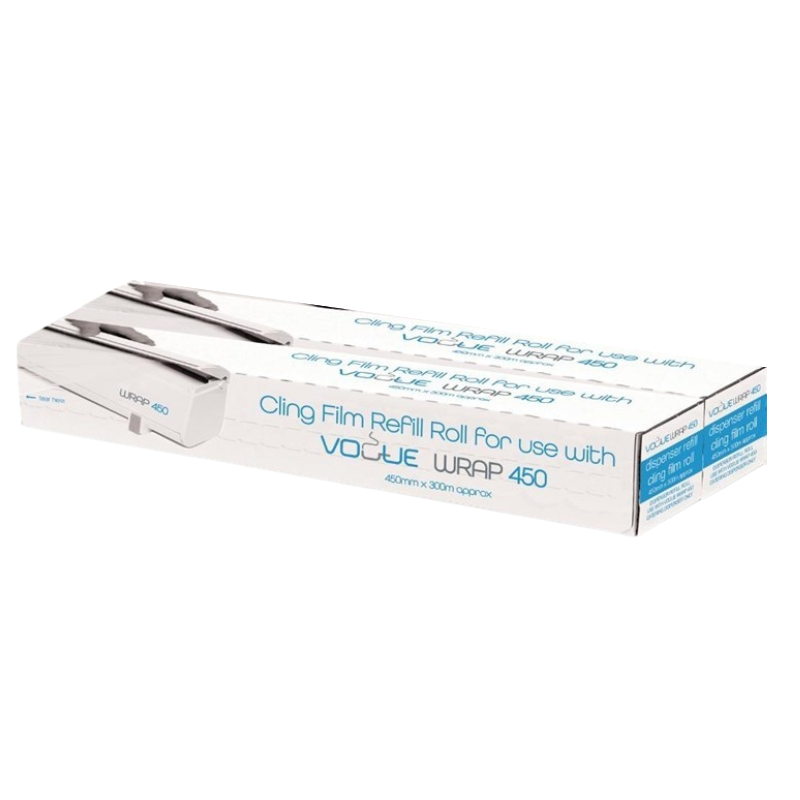 Voedselfilmrollen voor Wrap Dispenser 450 - Set van 2 - Gereviseerd Voedselfilmrollen voor Wrap Dispenser 450 - Set van 2 - Gereviseerd