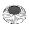 Runder Präsentationskorb aus schwarzem Metall Ø 285 mm - Olympia