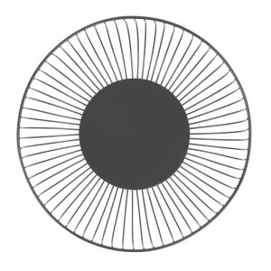 Runder Präsentationskorb aus schwarzem Metall Ø 285 mm - Olympia