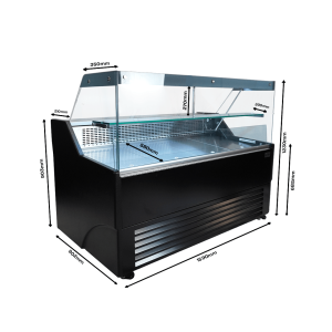 Wesley 1.5 Black Refrigerated Display 130 L - CombiSteel