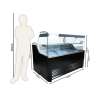 Wesley 1.5 Black Refrigerated Display 130 L - CombiSteel