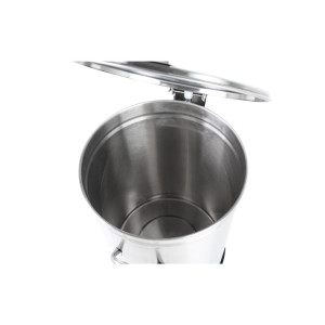 Edelstahl-Mülleimer mit Pedal - 100 L - Dynasteel