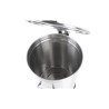 Edelstahl-Mülleimer mit Pedal - 100 L - Dynasteel
