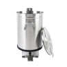 Edelstahl-Mülleimer mit Pedal - 100 L - Dynasteel