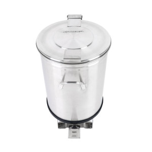 Edelstahl-Mülleimer mit Pedal - 100 L - Dynasteel