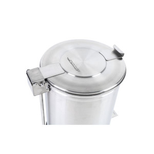 Edelstahl-Mülleimer mit Pedal - 100 L - Dynasteel