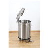 Edelstahl-Mülleimer mit Pedal - 100 L - Dynasteel