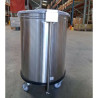 Edelstahl-Mülleimer mit Pedal - 100 L - Dynasteel