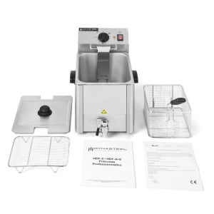 Professionele Friteuse 8 L met Aftap - Dynasteel