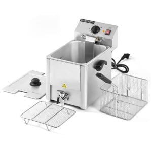 Professionele Friteuse 8 L met Aftap - Dynasteel