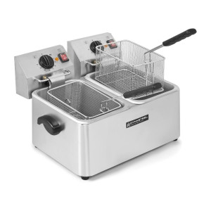 Professionelle Fritteuse 2 x 4 L - Dynasteel