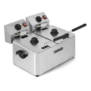 Professionelle Fritteuse 2 x 4 L - Dynasteel