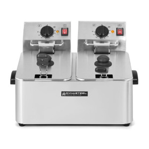 Professionelle Fritteuse 2 x 4 L - Dynasteel