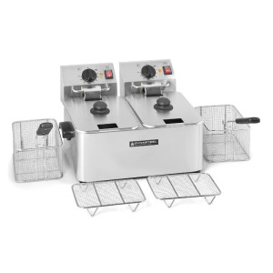 Professionelle Fritteuse 2 x 4 L - Dynasteel