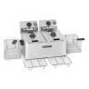 Professionelle Fritteuse 2 x 4 L - Dynasteel