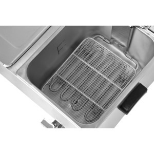 Professionelle Fritteuse 2 x 8 L mit Ablass - Dynasteel
