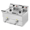 Professionele Friteuse Premium 2 x 8 L met Aftap - Dynasteel