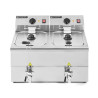 Professionelle Premium Fritteuse 2 x 8 L mit Ablass - Dynasteel