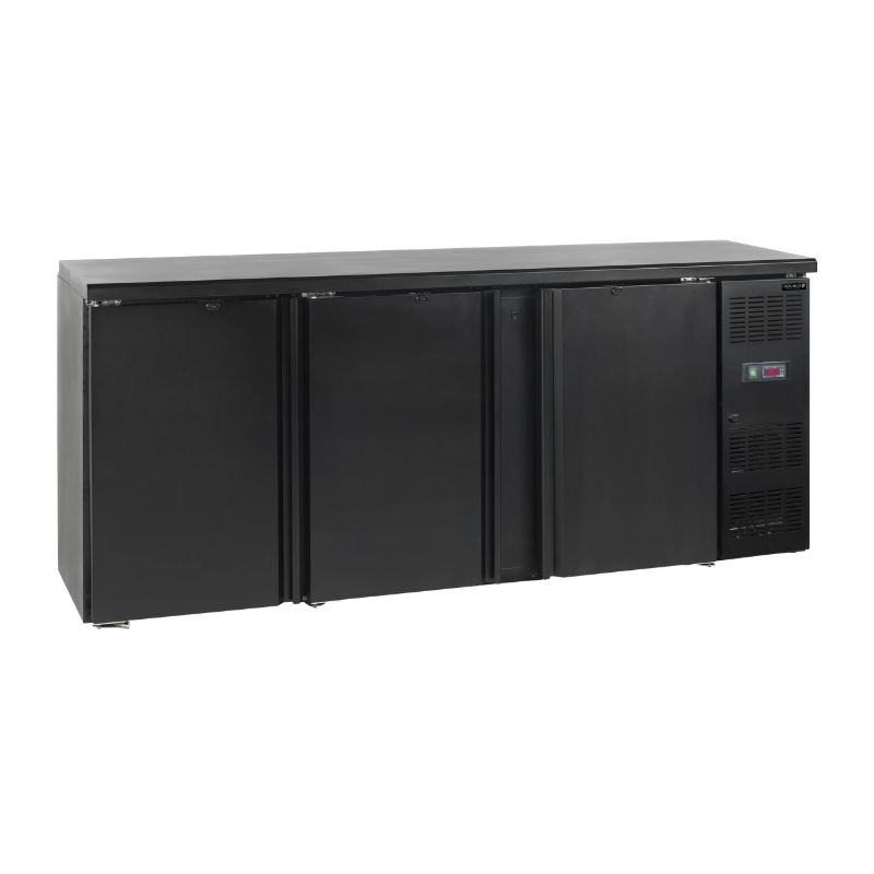 Achterbar Koelkast 3 Deuren met Scharnieren - 442 L TEFCOLD: Bewaar en conserveer uw verse producten met deze keukenapparatuur Achterbar Koelkast 3 Deuren met Scharnieren - 442 L TEFCOLD: Bewaar en conserveer uw verse producten met deze keukenapparatuur