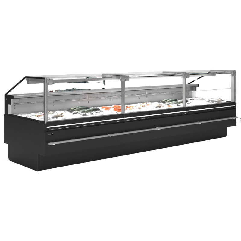 Premium-Service-Vitrine für frischen Fisch - 1000 W Premium-Service-Vitrine für frischen Fisch - 1000 W