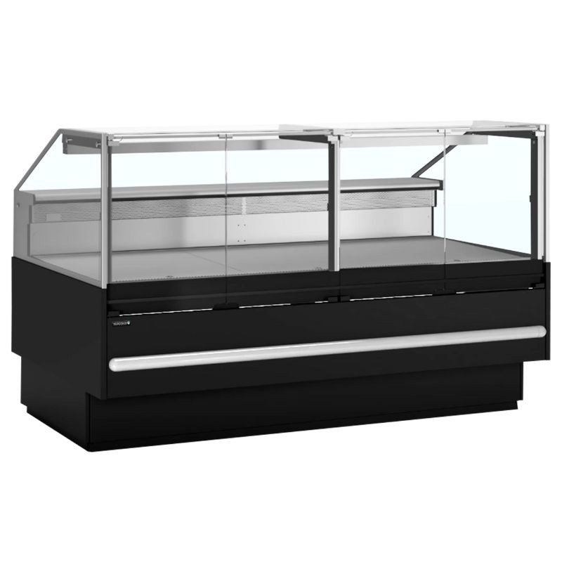 Vitrine Réfrigérée de Supermarché Noir - 469 L - TEFCOLD Vitrine Réfrigérée de Supermarché Noir - 469 L - TEFCOLD