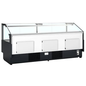 Schwarze Supermarkt-Kühlvitrine - 627 L - TEFCOLD