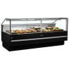 Schwarze Supermarkt-Kühlvitrine - 627 L - TEFCOLD