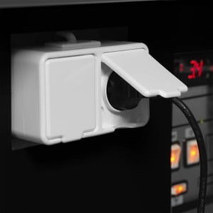 Schwarzer Supermarkt-Kühlschrank - 947 L - TEFCOLD
