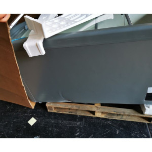 Gefrierschrank Edelstahloptik mit Glasschiebetüren - 500 L - TENSAI